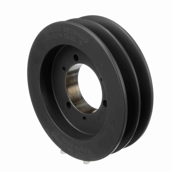 2 Groove Cast Iron Bushed Bore Multiple Sheave, 2B56SDS